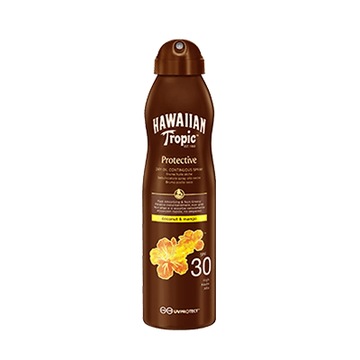 Hawaiian Tropic Защитное сухое солнцезащитное масло-спрей SPF 30
