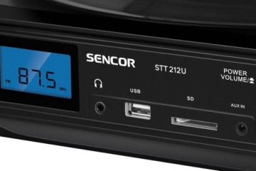 Проигрыватель Sencor STT 212U, черный