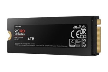Твердотельный накопитель SAMSUNG 990 Pro емкостью 4 ТБ (с радиатором)