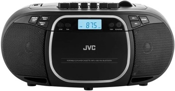 FM-БУМБОКС РАДИОПРОИГРЫВАТЕЛЬ JVC CD USB BLUETOOTH AUX 3 Вт ЧЕРНЫЙ