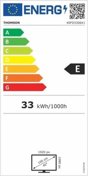 Телевизор THOMSON 40FD3306 FHD - поврежден
