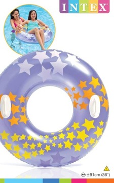 Надувное кольцо Intex Stars
