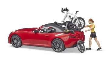 Bruder 03485 Авто Родстер с фигуркой и велосипедом