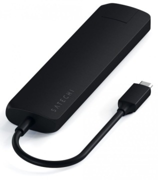Satechi Slim Multiport USB-C - адаптер для мобильных устройств (USB-C PD, 2x