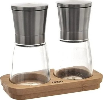 Ручные мельницы для соли и перца на подставке, 2 шт.