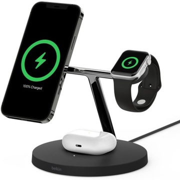 Беспроводное зарядное устройство BELKIN 3 в 1, черный