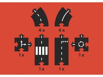 Автомобильная дорожка Ringroad 12 шт. WayToPlay