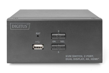 Digitus KVM-переключатель 2x2 HDMI, 2 порта
