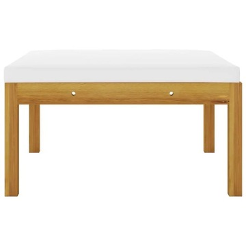 VidaXL Садовая табуретка для ног с подушкой, массив дерева a