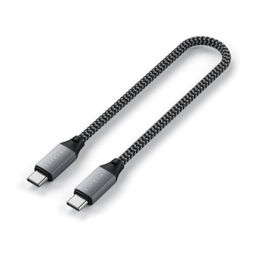 Satechi - универсальный зарядный кабель USB-C - USB-C 25см 100Вт (серый космос)