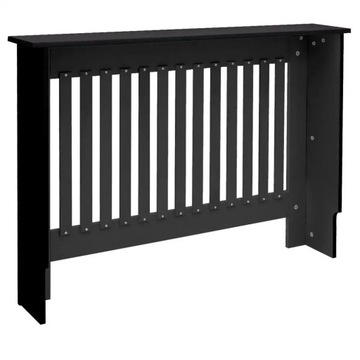 Крышка радиатора в стиле кантри, черная, 112x19x82