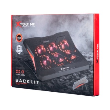 Охлаждающая подставка для ноутбука с подсветкой и USB до 17 дюймов XTrike ME