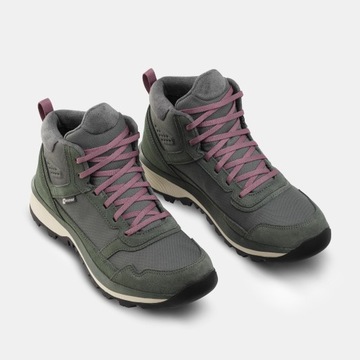 Женская туристическая обувь Quechua NH500 Mid Waterpronation Leather