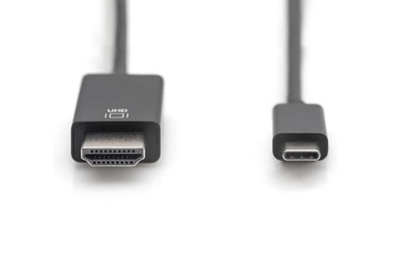 Адаптер Digitus USB Type-C, Type-C — HDMI AM/M, 2,0 м, 4K/60 Гц, 18 ГБ,