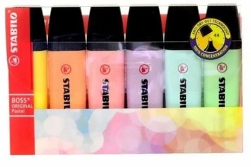 НАБОР ХАЙЛАЙТЕРОВ STABILO BOSS ORIGINAL, 6 ШТ.