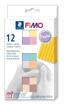 Modelina masa samoutwardzalna Fimo pastel 12x25g Staedtler