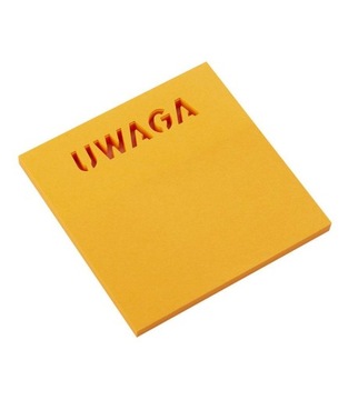 Notes samoprzylepny Smart 75x75mm 50K UWAGA