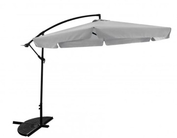 СКЛАДНОЙ САДОВЫЙ ЗОНТ 350 см С ЛИНЕЙКОЙ, СЕРЫЙ