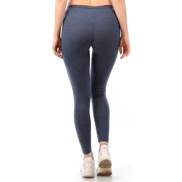 Legginsy damskie długie Polskie Getry Bawełniane JEANS XXXL 46