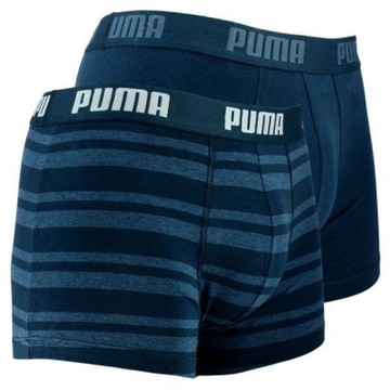 PUMA BOKSERKI MĘSKIE MAJTKI 2 PARY BOXERS NAVY r.M