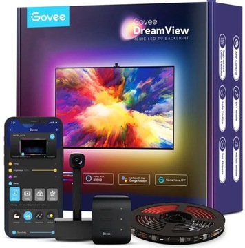 Светодиодная лента для телевизора Govee H6199 Подсветка телевизора Wi-Fi для телевизора 55-65 дюймов Wi-Fi RGB