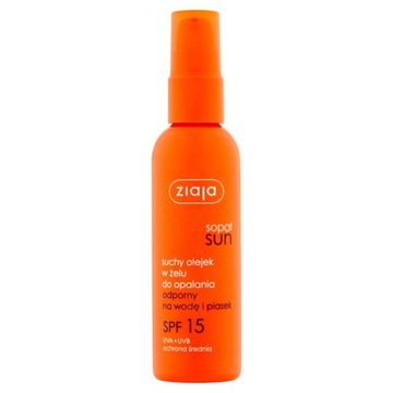 Ziaja Sopot Sun suchy olejek w żelu do opalania SPF15 90ml P1