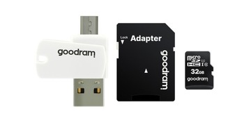 Карта памяти microSDHC CL10 32 ГБ + адаптер