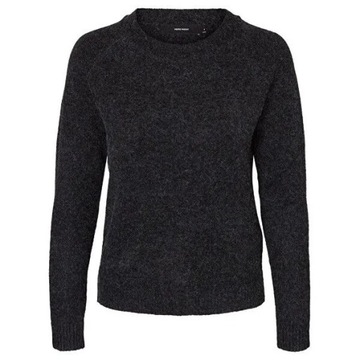 Vero Moda Sweter 10201022 Czarny Regular Fit