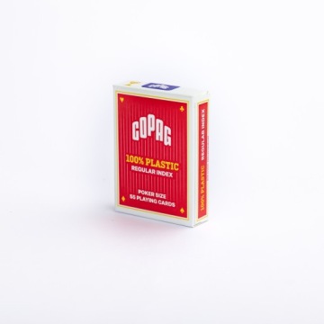 ПОКЕРНЫЕ КАРТЫ ПЛАСТИКОВЫЕ КРАСНЫЕ КАРТАМУНДИ ОБЫЧНЫЙ ИНДЕКС
