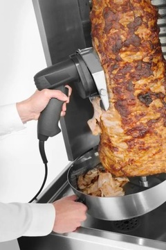 Электрический нож для кебаба Gyros с 2 лезвиями для небольшой гастрономии Hendi 267240