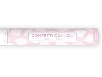 Фантастическая трубка конфетти с лепестками белых роз, 40 см.