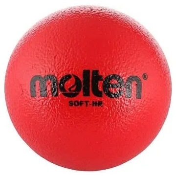 М'яч поролоновий для вправ Molten 160 мм червона SOFT-HR