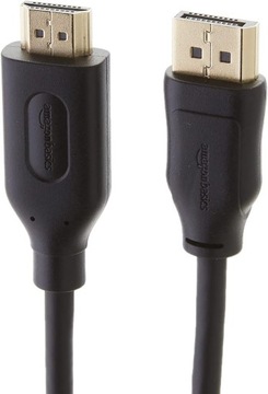 КАБЕЛЬ AMAZON BASICS DISPLAYPORT–HDMI С ПОЗОЛОЧЕННЫМИ РАЗЪЕМАМИ 4,5 М