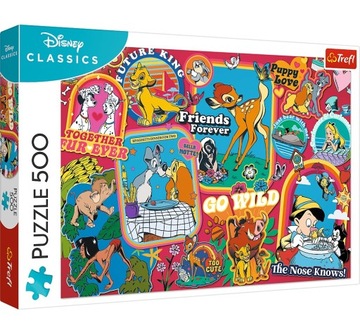 Puzzle 500 Disney: Na przestrzeni lat Trefl 37465