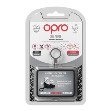 Капа Opro Silver с коробкой GEN5 Clear прозрачная