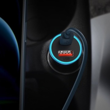Автомобильное зарядное устройство USB type C Baseus 3000 мА