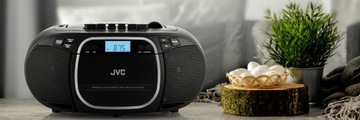 БУМБОКС РАДИОПЛЕЕР ЧЕРНЫЙ RC-E451B JVC CD USB ДисплейЖКД MP3 Радио