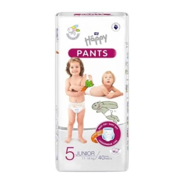 Трусики-підгузки для дітей HAPPY PANTS 5 JUNIOR 11-18 кг 40 шт. вбирні