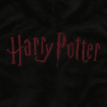 Czarny, męski szlafrok z kapturem Harry Potter S