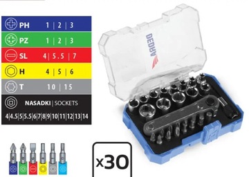 DEDRA Набор отверток и насадок 18A11S030