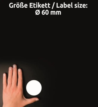 Этикетки Avery Zweckform 60мм, А4, белые, 12 этикеток