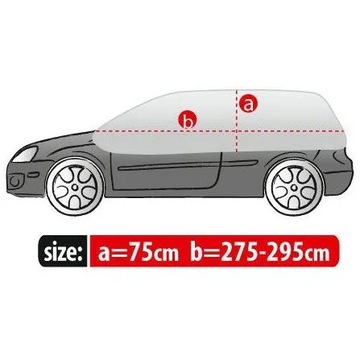Pokrowiec na szyby i dach Kegel-Błażusiak Winter Optimio 275-295 cm szary