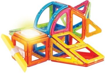 Магнитные блоки с динамической вспышкой, 54 элемента.