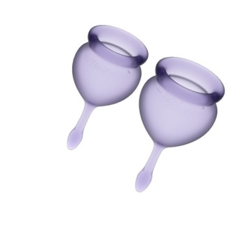 SATISFYER Feel Good набор менструальных чаш 15мл + 20мл Лила