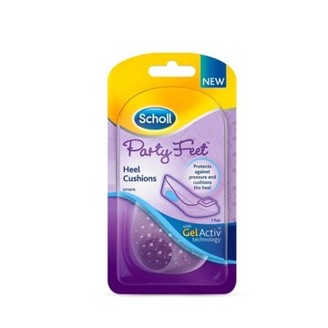 Scholl Party Feet Heel Cushions Гелевые подушечки для пятки 1 пара