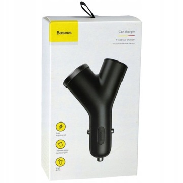 Baseus ładowarka samochodowa 2x USB + gniazdo zapalniczki 3.4A