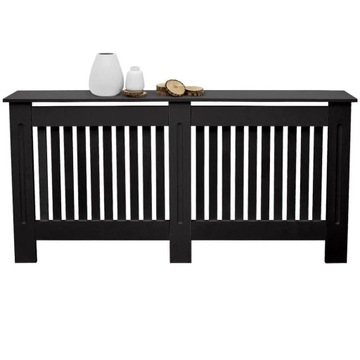 Крышка радиатора в стиле кантри, черная, 152x19x82