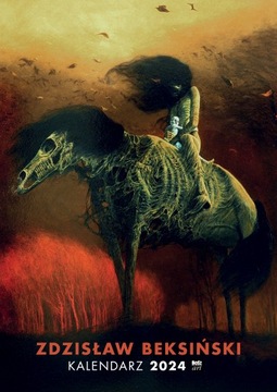 Kalendarz Beksiński 2024. A3 wzór 8