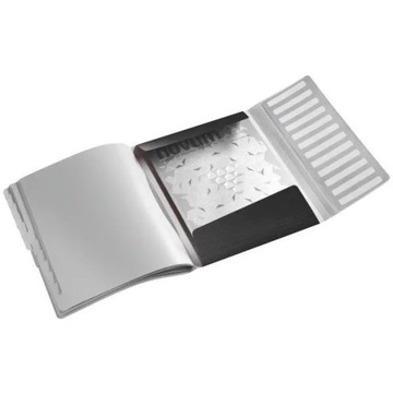 LEITZ STYLE BROADCAST С ЛАСТИКОМ, 12 ВСТАВОК, ЧЕРНЫЙ