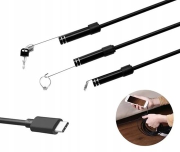 ЭНДОСКОПНАЯ КАМЕРА ДЛЯ ОСМОТРА ANDROID ПК USB 5M LED